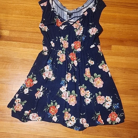 Torrid Blue Sundress with Scoop Neck and Sleeveless Design - Picture 1 of 4